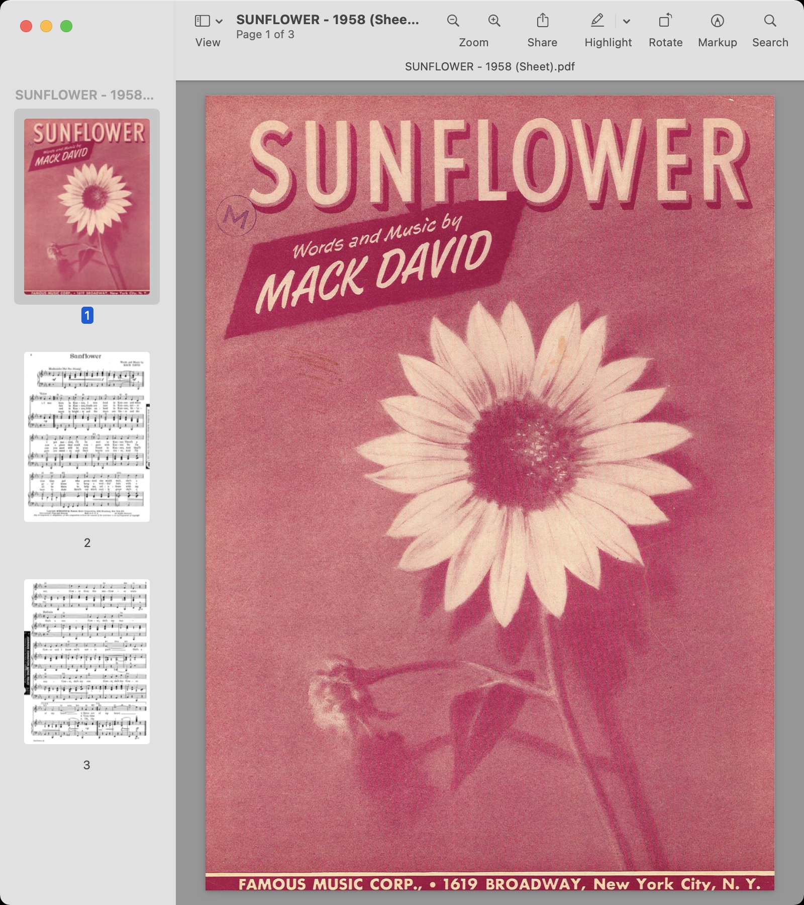 SUNFLOWER - 1958 (Sheet).jpg