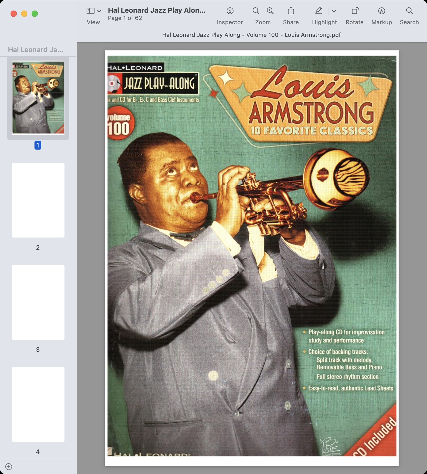 Hal Leonard Jazz Play Along - Volume 100 - Louis Armstrong.jpg