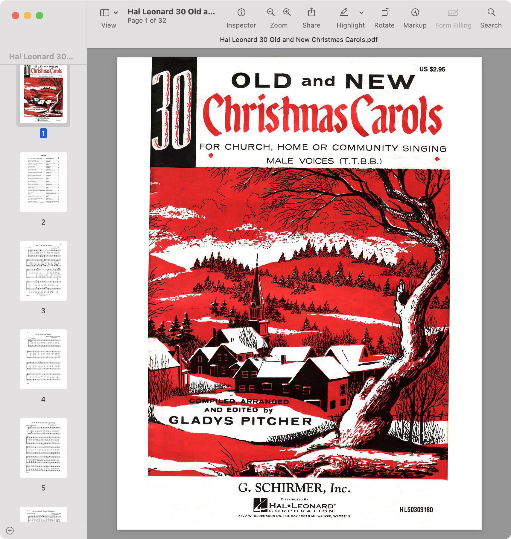 Hal Leonard 30 Old and New Christmas Carols.jpg